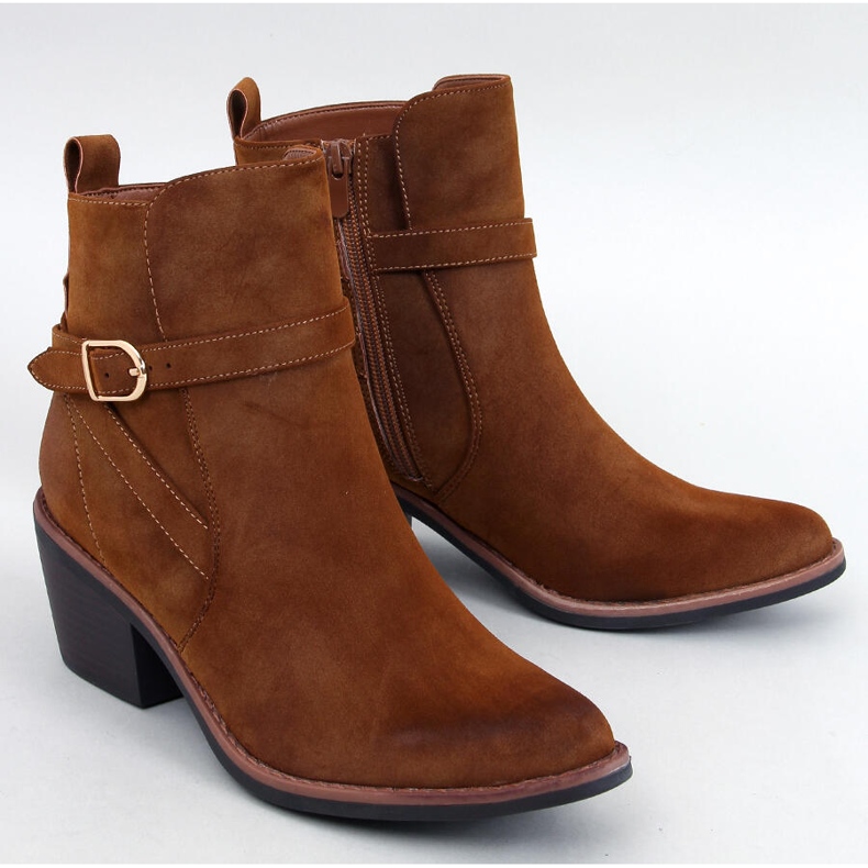 Cunnig Camel Cowboystiefel mit niedrigem Absatz braun 1