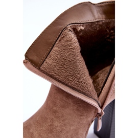 Liani Wildleder-High-Heel-Stiefel Beige 1