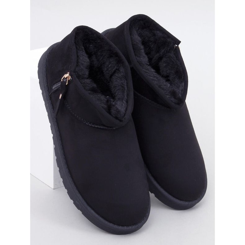 Frankis Schwarze kurze Hose mit Reißverschluss 1