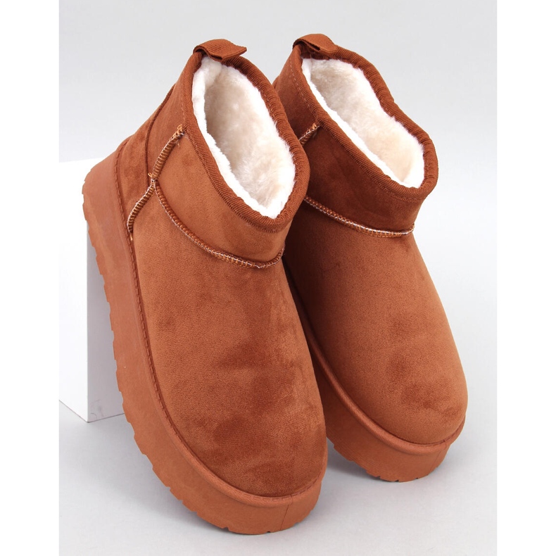 Rodmans Camel kurze Plateauschuhe braun 1