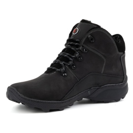 KOMODO Herren-Winterstiefel aus Leder 903K Schwarz 2