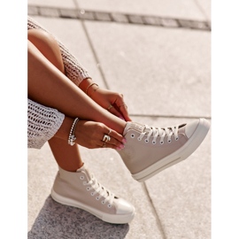 Isolierte Damen-Sneaker aus Öko-Leder Pink Big Star OO274933 rosa 6