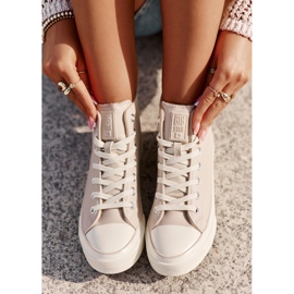 Isolierte Damen-Sneaker aus Öko-Leder Pink Big Star OO274933 rosa 5