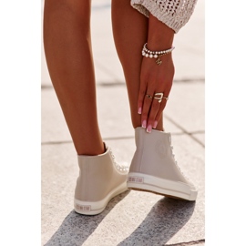 Isolierte Damen-Sneaker aus Öko-Leder Pink Big Star OO274933 rosa 7
