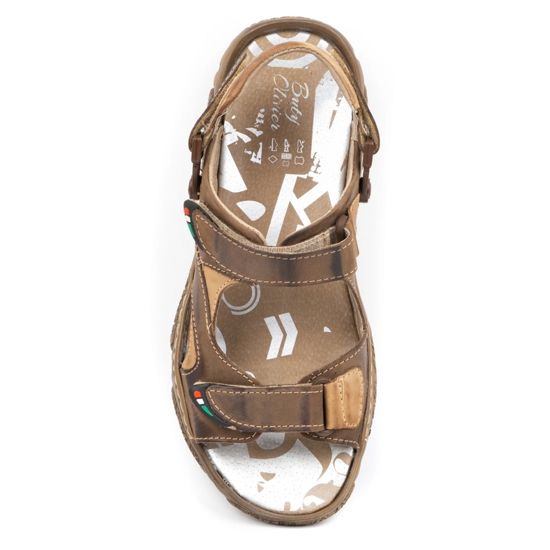 Mateos Herren-Ledersandalen für den Fahrer 362MA braun 3