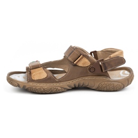 Mateos Herren-Ledersandalen für den Fahrer 362MA braun 1