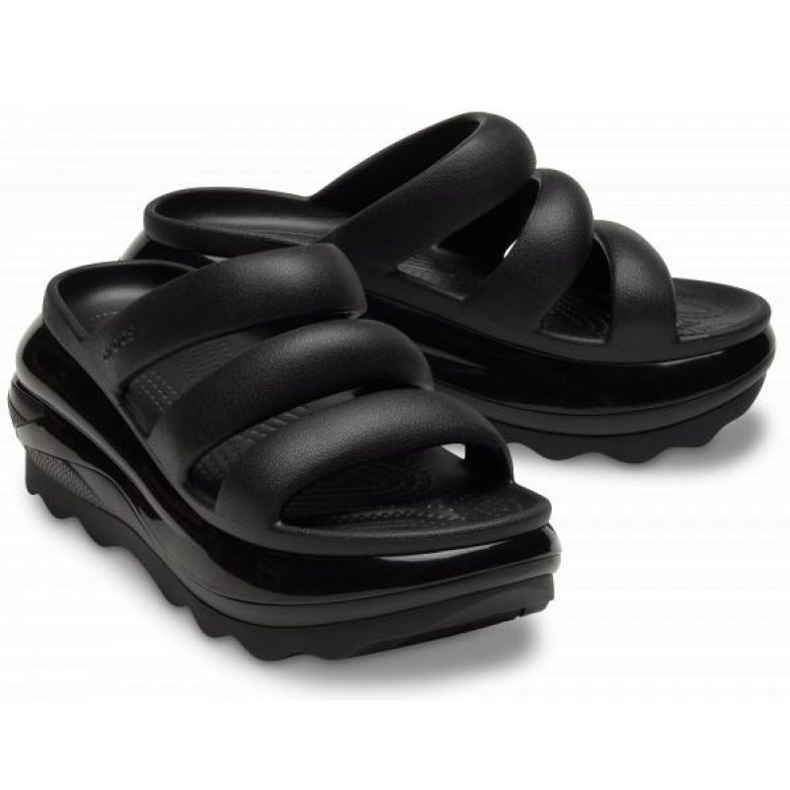 Crocs Mega Crush Triple Strap 209842-001 Flip-Flops schwarz 1
