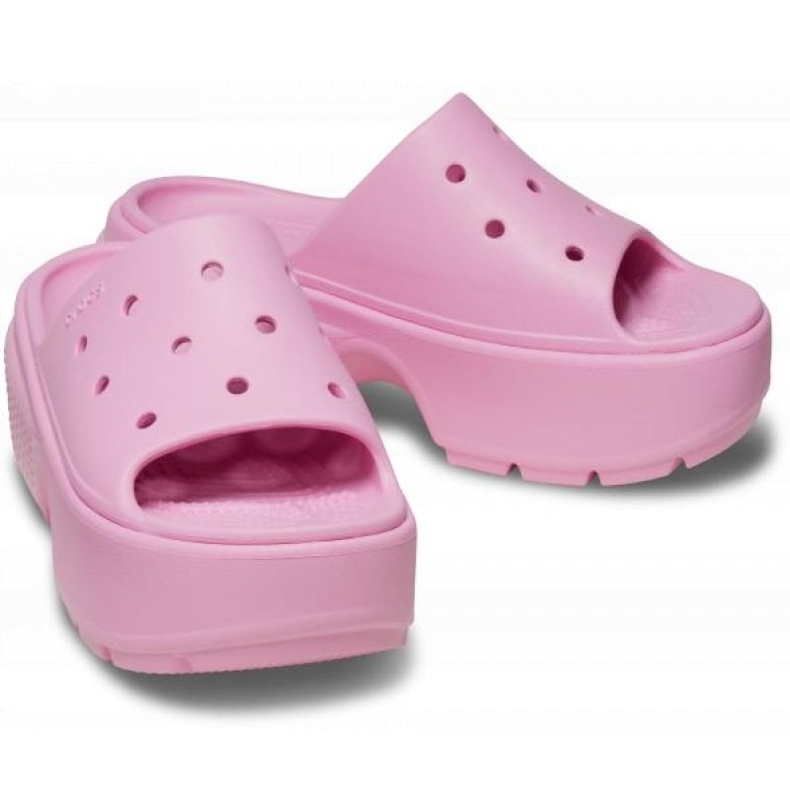 Crocs Stomp Slide 209346-6WY Flip-Flops rosa 1
