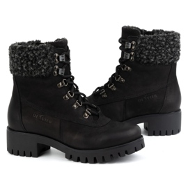 Olivier Damen-Lederstiefel, isolierte Winterstiefel, 330BB, schwarz 4