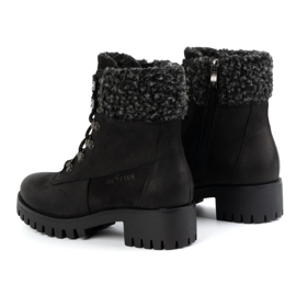 Olivier Damen-Lederstiefel, isolierte Winterstiefel, 330BB, schwarz 5