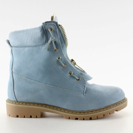 Balmanschuhe aus blauem Wildleder NC50 L. Blau 1