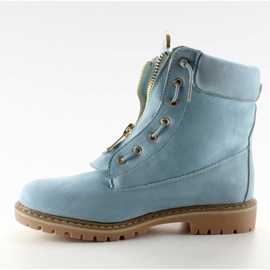 Balmanschuhe aus blauem Wildleder NC50 L. Blau 2