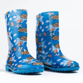 Blaue Shelovet-Gummistiefel für Jungen 2