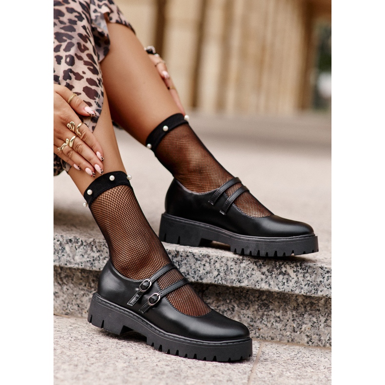 Damen Riemchenschuhe Schwarz Rialuna 1