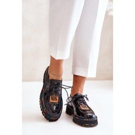 Schnürschuhe für Damen Artiker 55C0499 Schwarz 2