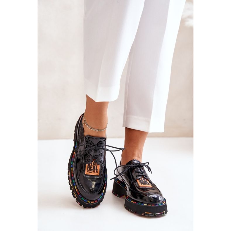 Schnürschuhe für Damen Artiker 55C0499 Schwarz 2