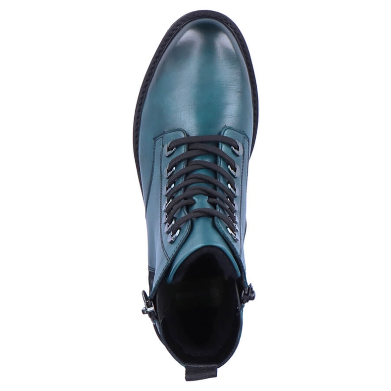Isolierte Damen-Lederstiefel, blau Remonte D8671-12 2