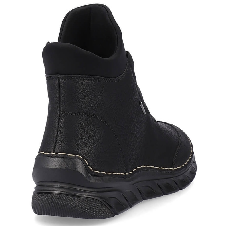 Schwarze isolierte Damenstiefel Rieker 55069-00 1