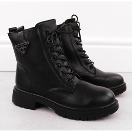 Schwarze Trapperstiefel für Damen T.Sokolski Z23-132 2