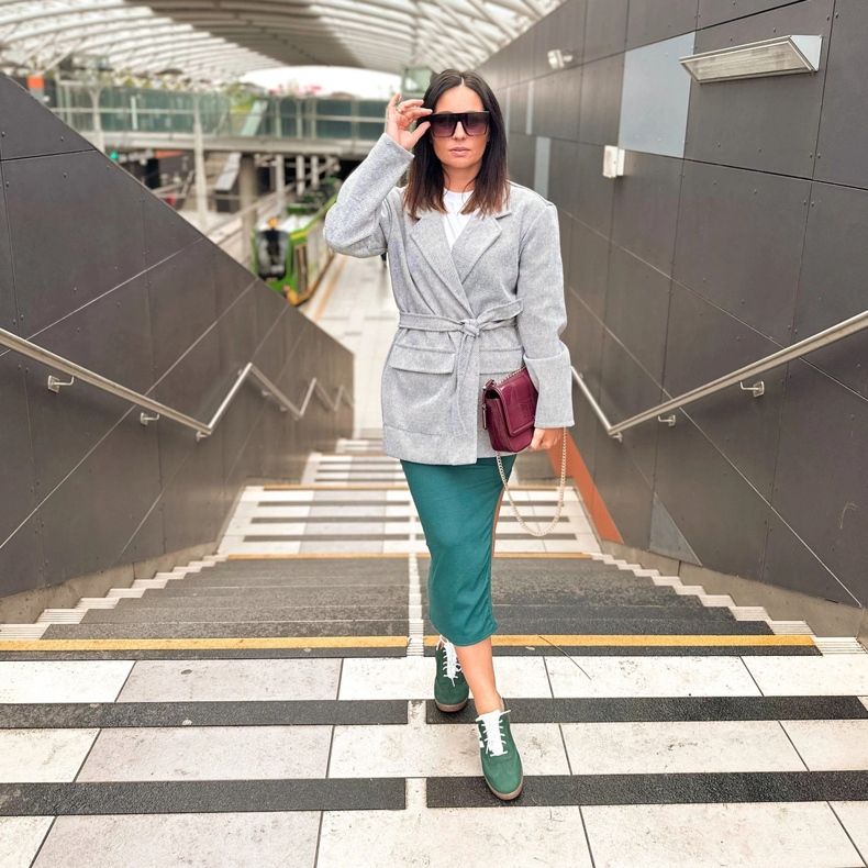 Olivier Damen-Lederschuhe, Sneakers Style 1259, grün 1