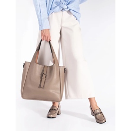 Beige Damenschuhe mit hohen Absätzen 2