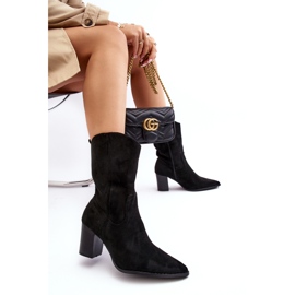Diamantique Frauen Cowboy-Stiefel auf dem Öko-Eco-schwarzen Beitrag 4