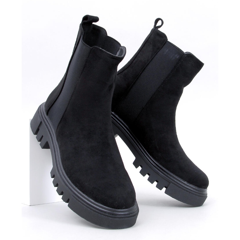 Schwarze High-Top-Chelsea-Stiefel von Swanson 1