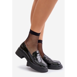 S.Barski Lack-Loafer Damen-Loafer D&amp;A JC42-62 Schwarz 1