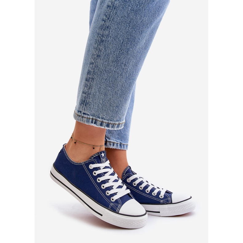 NEWS Klassische marineblaue Ecoma Sneakers für Damen 1