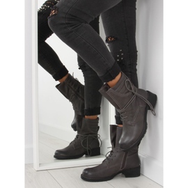 Graue Stiefel grau 9560 Grau 1