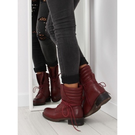 Burgunder Stiefel 9560 Wein mehrfarbig rot 2