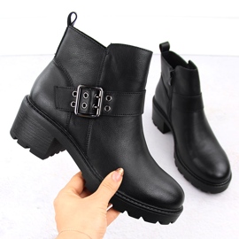 Isolierte Damen-Stiefeletten aus Leder, schwarz, Sergio Leone BT720-S 1