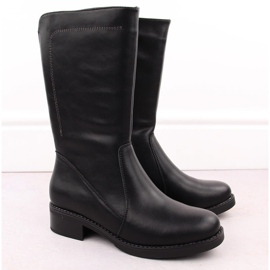 Schwarze Damen-Stiefeletten aus Leder von Sergio Leone BT287-S 1