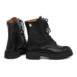 Damen-Baggies aus schwarzem Leder von Butdam WOR1 1