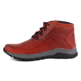 Olivier Herren Leder-Winterschuhe 119GT rot 1