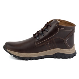 Olivier Herren-Winterschuhe aus Leder 119GT braun 1