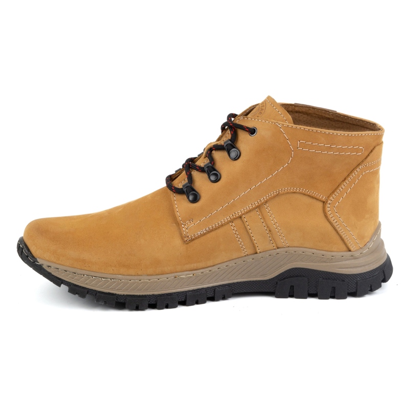 Olivier Herren-Winterschuhe aus Leder 119GT, gelb 1