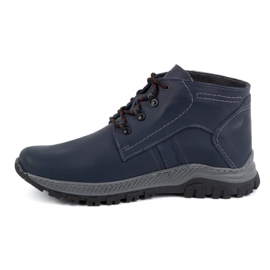 Olivier Herren-Winterschuhe aus Leder 119GT, Marineblau 1
