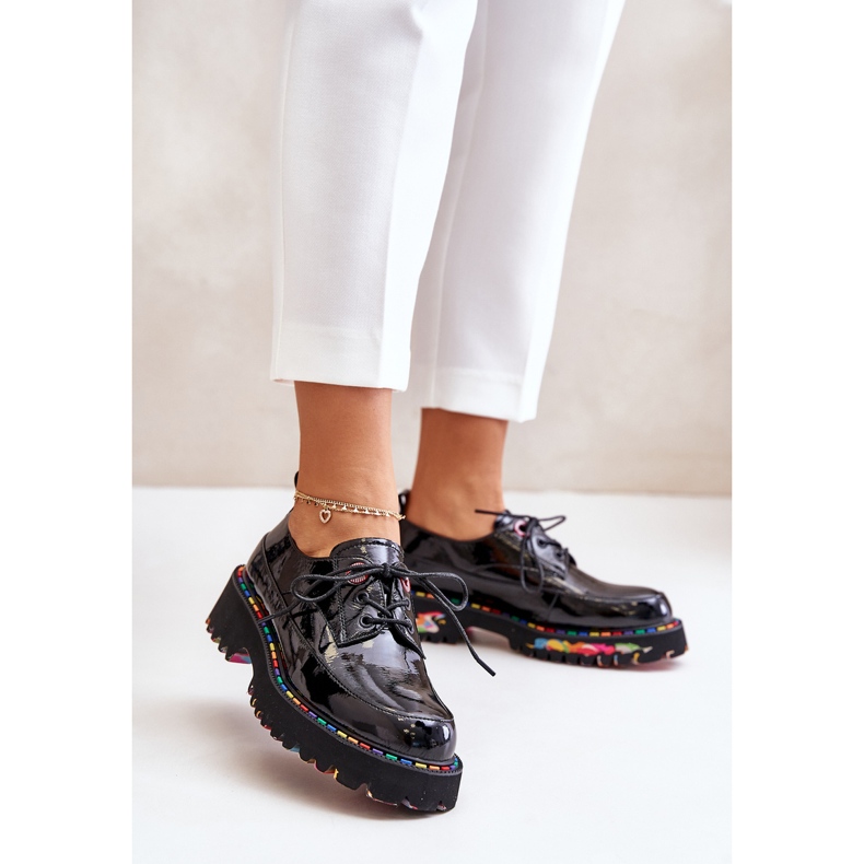 Schnürschuhe für Damen Artiker 55C0497 Schwarz 2