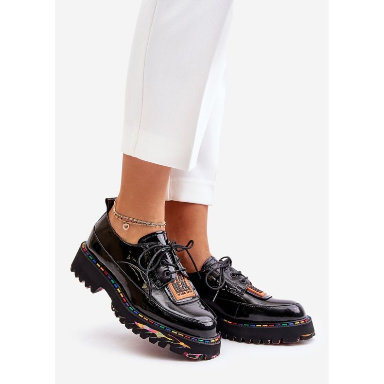 Schnürschuhe für Damen Artiker 55C0499 Schwarz 1