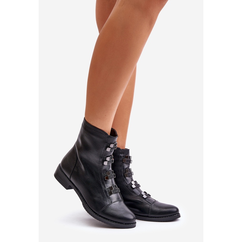 Jezzi Isolierte Damen-Reißverschlussstiefel in Schwarz von Evalith 1