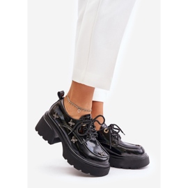 Lack-Damenschuhe mit Verzierungen aus Naturleder Artiker 55C0419 Schwarz 1