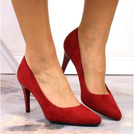 Sergio Leone W SK379K High Heels aus rotem Wildleder 2