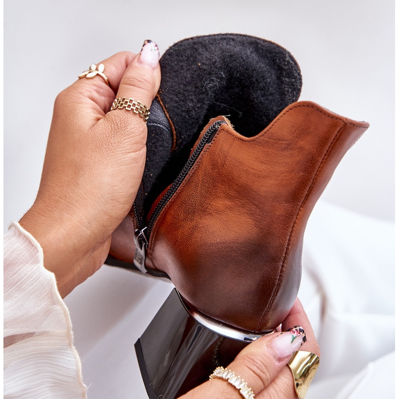 Zazoo 60504 Lederstiefeletten, warmes Braun 2