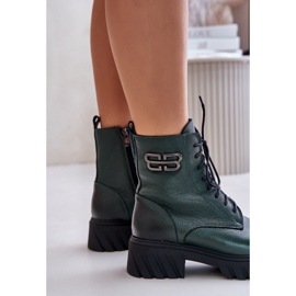 Zazoo 60486 Isolierte Arbeitsstiefel aus Leder, Dunkelgrün 7