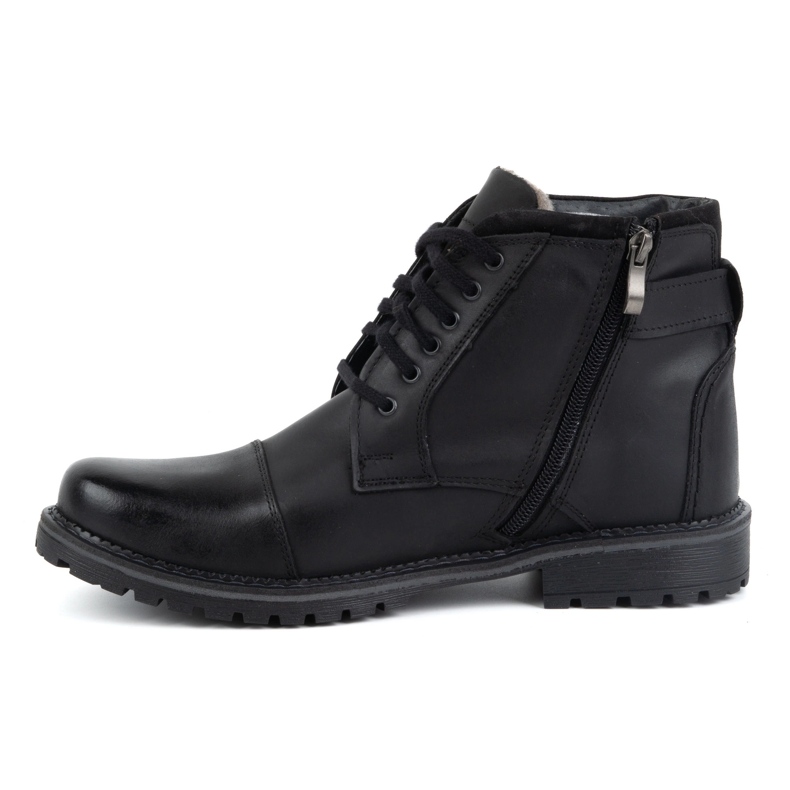Olivier Herren Winterschuhe Schnürstiefelette 136GT, schwarz 1