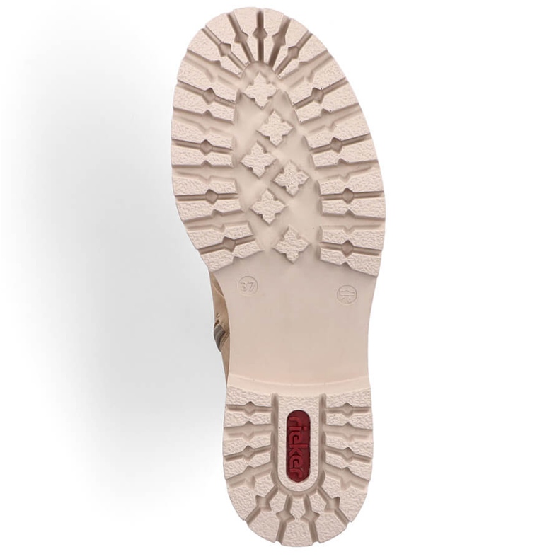Isolierte Damenstiefel, beige, Rieker 72643-60 2