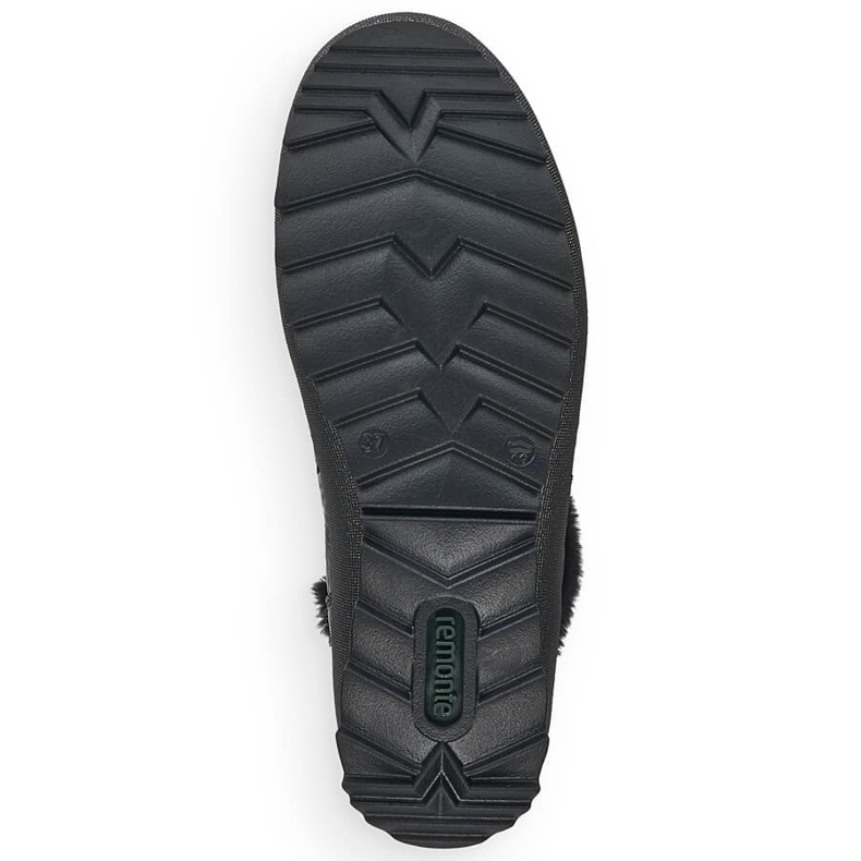 Schwarze isolierte Lederstiefel für Damen Remonte R8480-01 2