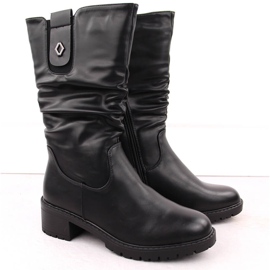 Damen-Stiefeletten mit hohem Absatz, schwarz, Unisoft 7993 1