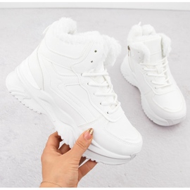 Isolierte Damenstiefeletten, weiß, Vinceza 34684 1